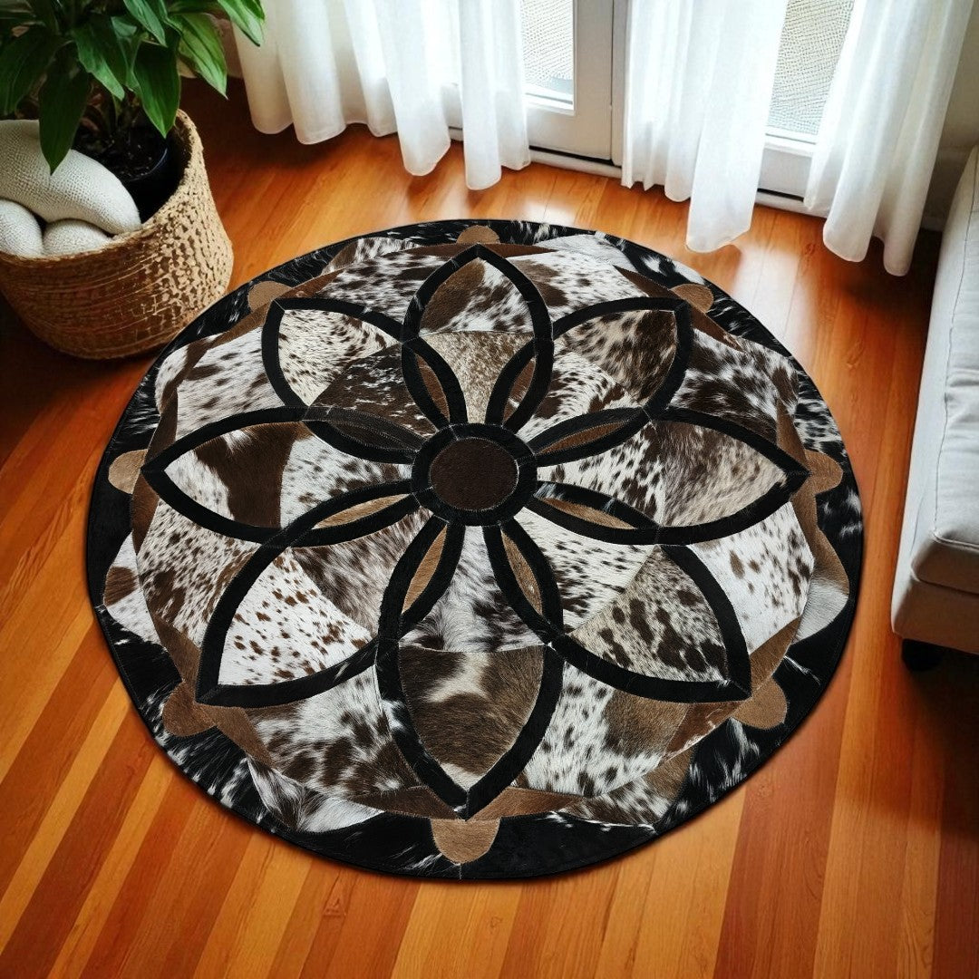 Original Cowhide Hairon Round Rug - 20